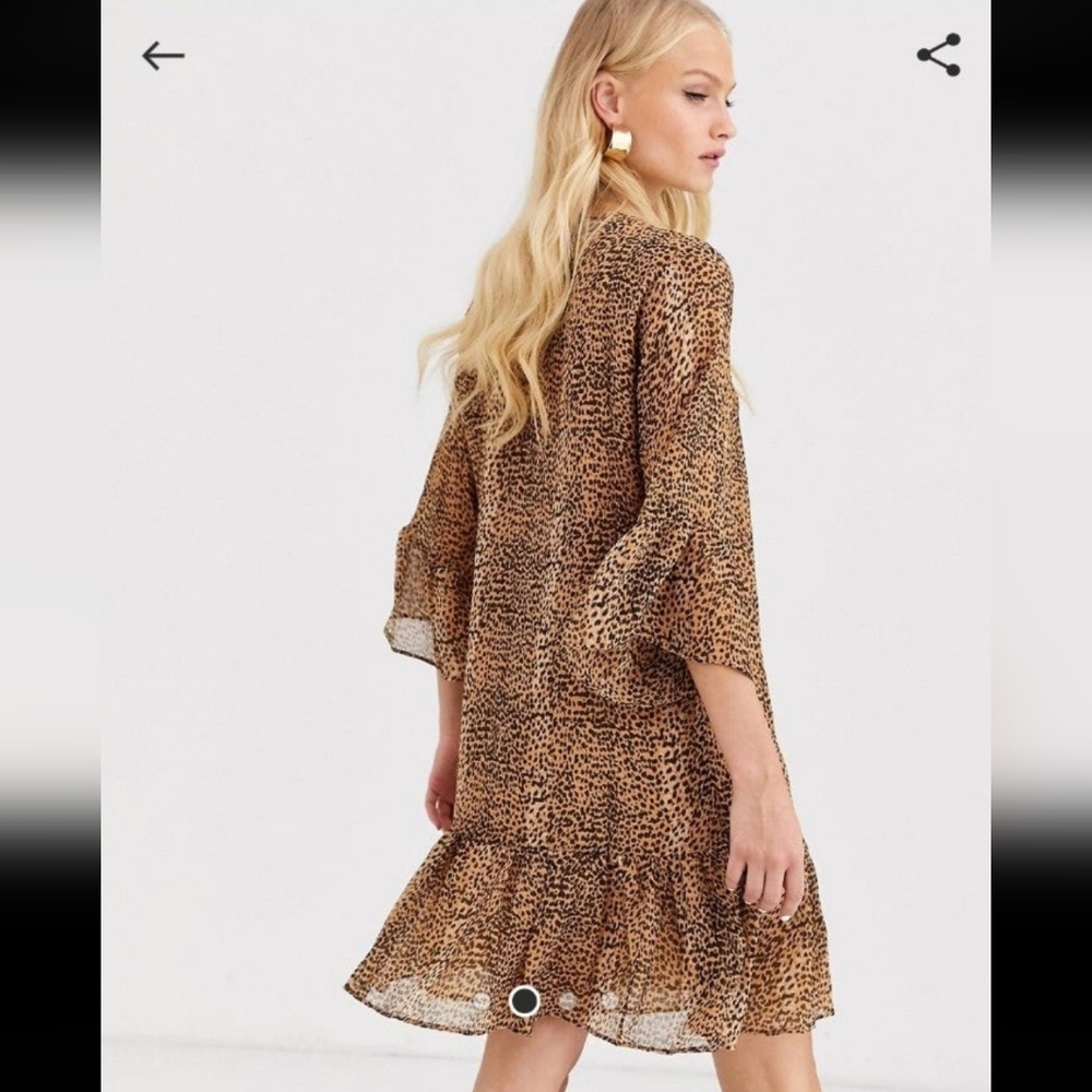 In wear Tanya leopard print dress from Asos NWT